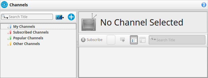 Channels interface